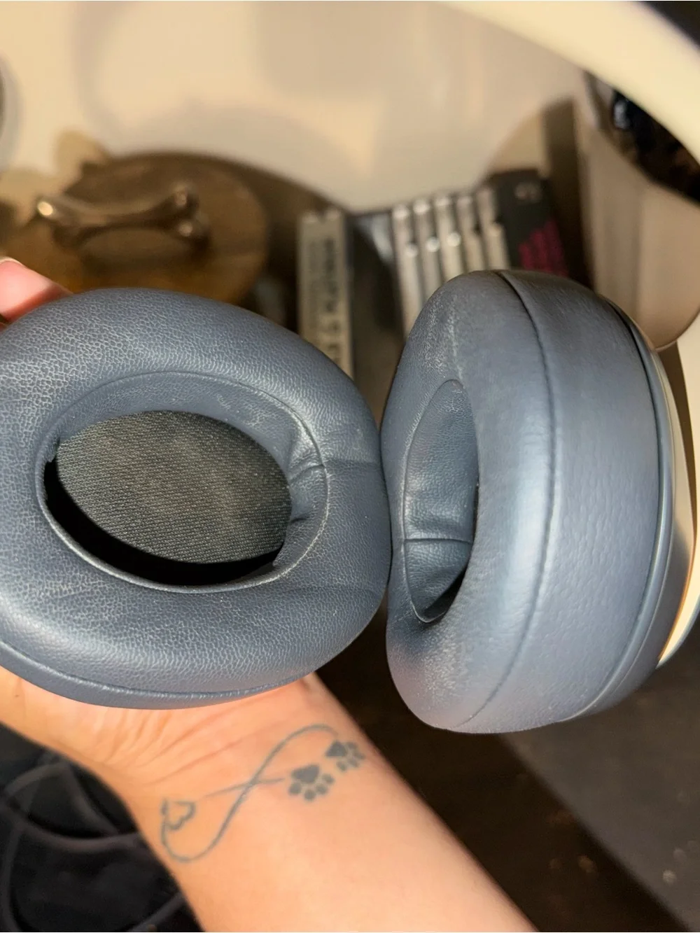 Beats by Dre Gray and Gold Over-Ear Headphones
